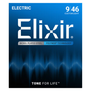Elixir 12025 Electric Polyweb Nickel Custom Light ( 9-46 )