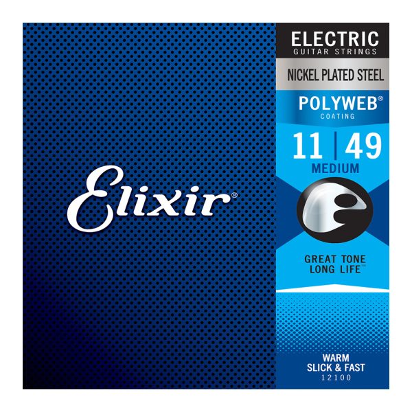 Elixir 12100 Electric Polyweb Nickel Medium ( 11-49 )