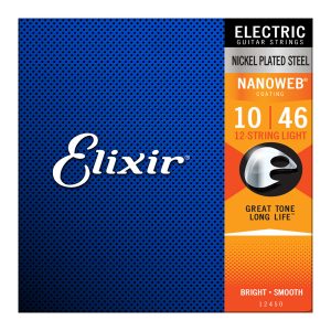 Elixir 12450 Electric Nanoweb Nickel 12 String Light ( 10-46 )