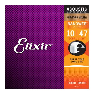 Elixir 16002 Acoustic Nanoweb 92/8 Phosphor Bronze Extra Light ( 10-47 )