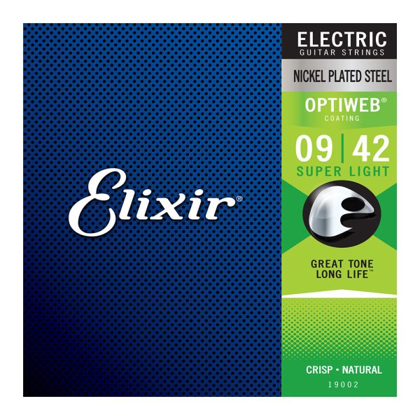 Elixir 19002 Electric OPTIWEB Nickel Super Light ( 9-42 )