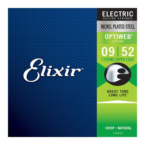 Elixir 19007 Electric OPTIWEB Nickel 7 String Super Light ( 9-52 )