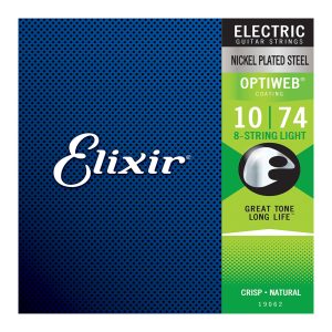 Elixir 19062 Electric OPTIWEB Nickel 8 String Light ( 10-74 )