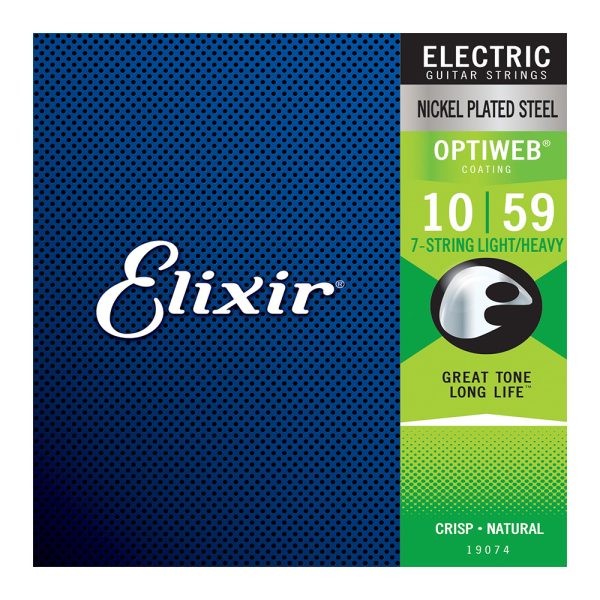 Elixir 19074 Electric OPTIWEB Nickel 7 String Light/Heavy ( 10-59 )