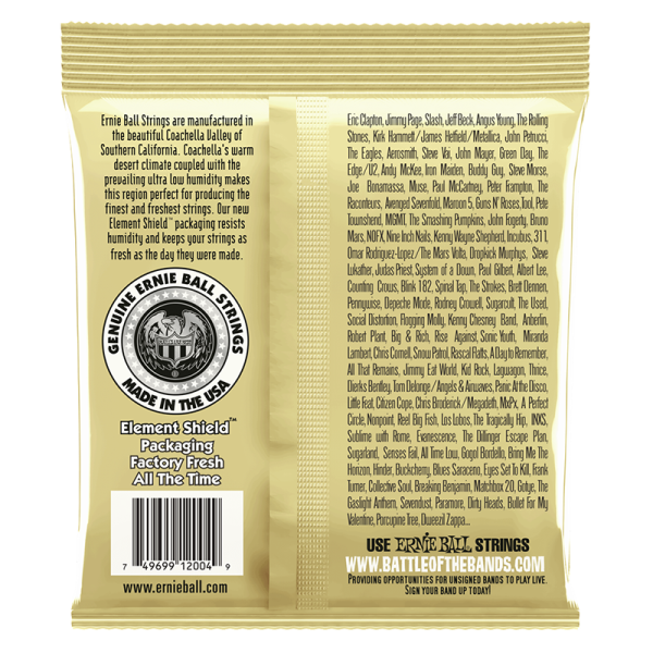 Ernie Ball 2004 Bronze Acoustic Light - Image 2