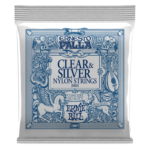Ernie Ball 2403 Nylon Clear & Silver