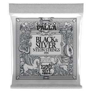 Ernie Ball 2406 Nylon Black & Silver