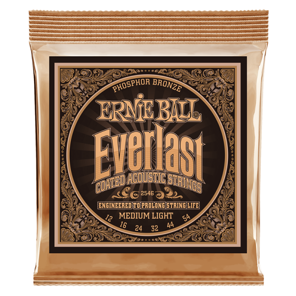 Ernie Ball 2546 Everlast Coated Phosphor Bronze Medium Light