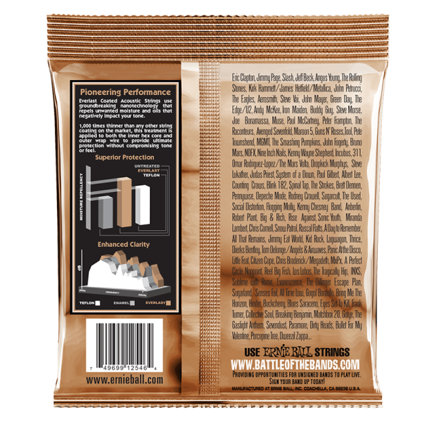 Ernie Ball 2546 Everlast Coated Phosphor Bronze Medium Light - Image 2