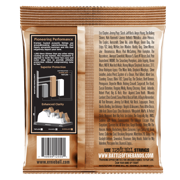 Ernie Ball 2550 Everlast Coated Phosphor Bronze Extra Light - Image 2