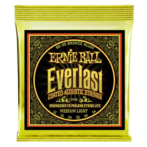 Ernie Ball 2556 Everlast Coated 80/20 Bronze Medium Light