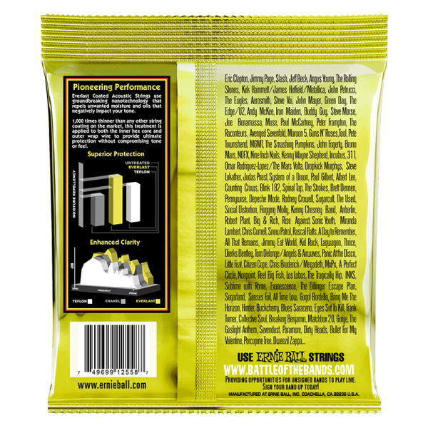 Ernie Ball 2558 Everlast Coated 80/20 Bronze Light - Image 2
