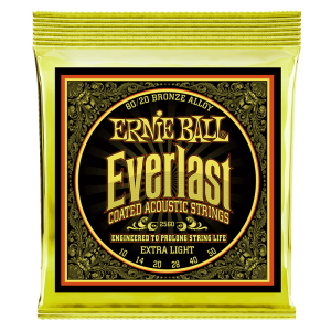 Ernie Ball 2560 Everlast Coated 80/20 Bronze Extra Light