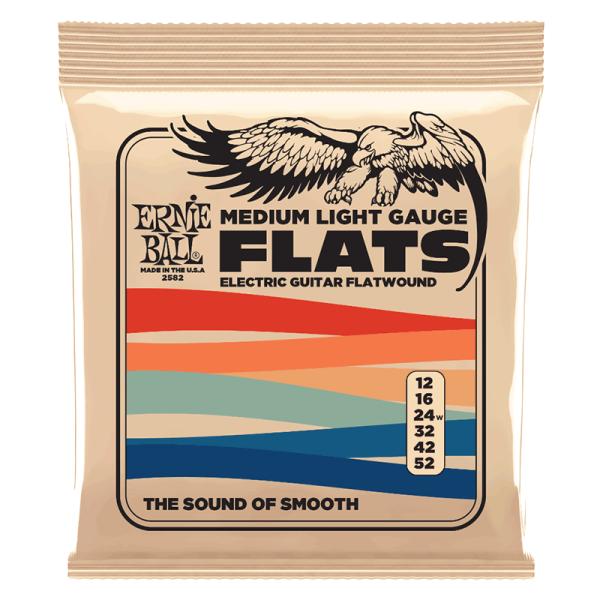 Ernie Ball 2582 - 12-52 Medium Light Flatwound