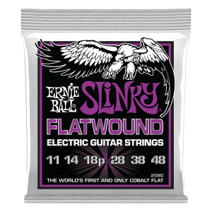 Ernie Ball 2590 - 11-48 Cobalt Flatwound Power Slinky