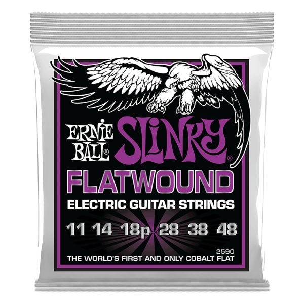 Ernie Ball 2590 - 11-48 Cobalt Flatwound Power Slinky