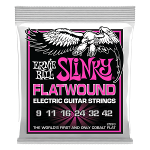 Ernie Ball 2593 - 9-42 Cobalt Flatwound Super Slinky