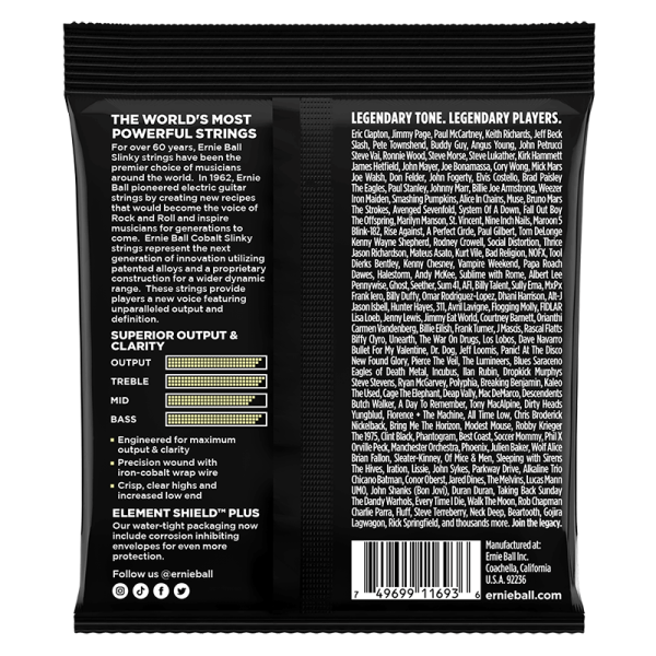 Ernie Ball 2714 Cobalt Mammoth Slinky - Image 3