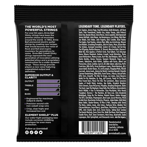 Ernie Ball 2717 Cobalt Ultra Slinky - Image 2