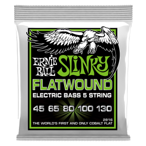 Ernie Ball 2816 Cobalt Flatwound Bass Regular Slinky 5 String