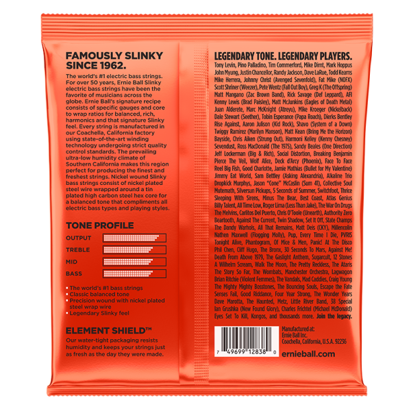 Ernie Ball 2838 Bass 6 String Long Scale Slinky - Image 2
