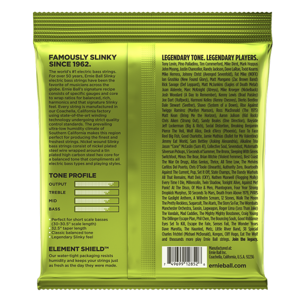 Ernie Ball 2852 Bass Short Scale Regular Slinky - Image 2