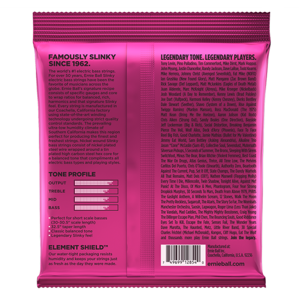 Ernie Ball 2854 Bass Short Scale Super Slinky - Image 2