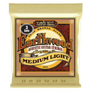 Ernie Ball 3003 Bronze Acoustic Medium Light - 3 Pack