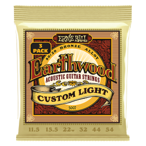 Ernie Ball 3007 Bronze Acoustic Custom Light - 3 Pack
