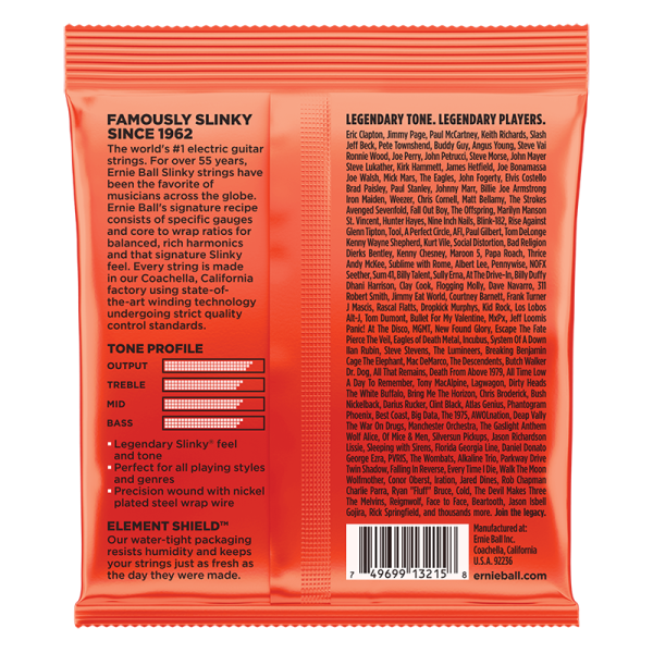 Ernie Ball 3215 Skinny Top Heavy Bottom Slinky - 3 Pack - Image 2