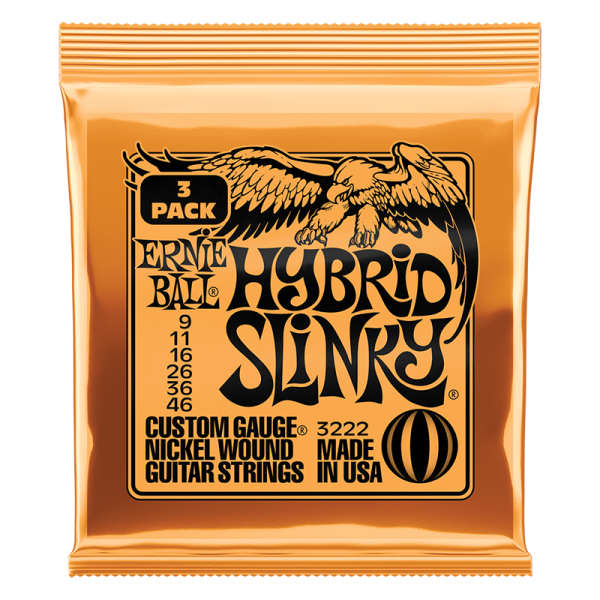 Ernie Ball 3222 Hybrid Slinky - 3 Pack