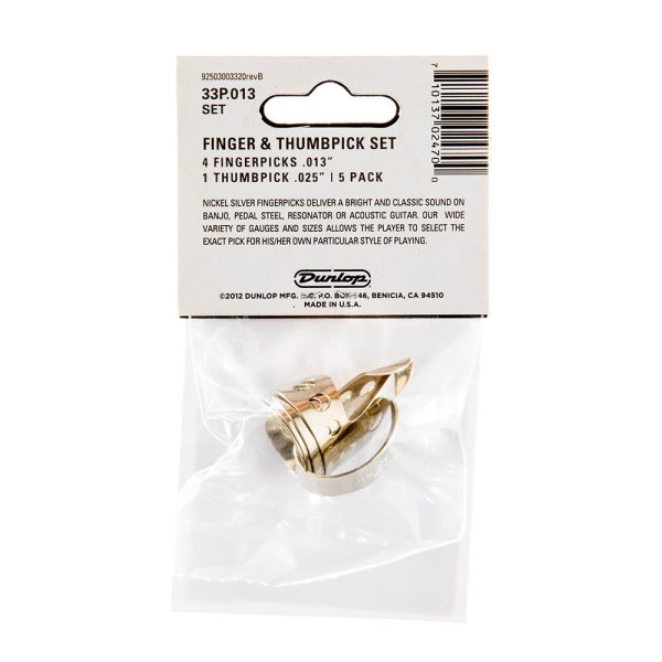 Dunlop Nickel Silver Finger Thumb 0.013 - Player Pack - Image 2