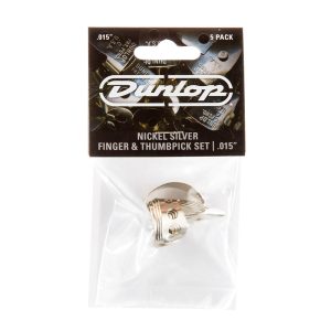 Dunlop Nickel Silver Finger Thumb 0.015 - Player Pack