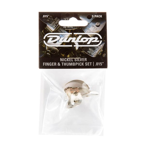 Dunlop Nickel Silver Finger Thumb 0.015 - Player Pack