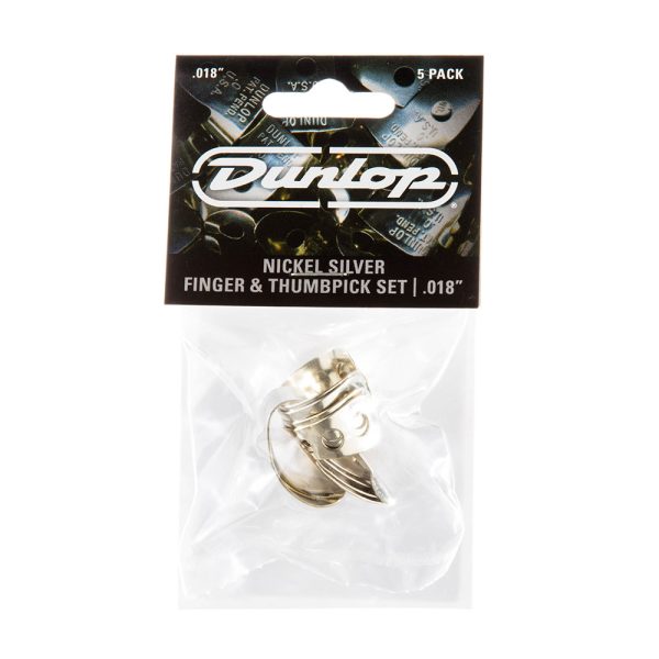 Dunlop Nickel Silver Finger Thumb 0.018 - Player Pack