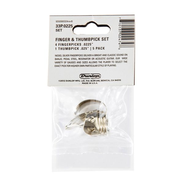 Dunlop Nickel Silver Finger Thumb 0.0225 - Player Pack - Image 2