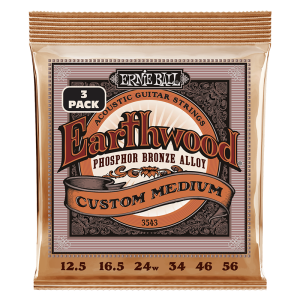 Ernie Ball 3543 Phosphor Acoustic Custom Medium - 3 Pack