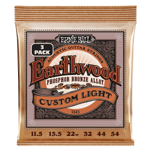 Ernie Ball 3545 Phosphor Acoustic Medium Light - 3 Pack