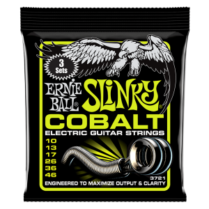 Ernie Ball 3721 Cobalt Regular Slinky - 3 Pack