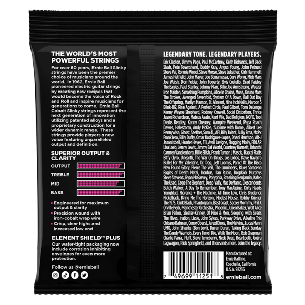 Ernie Ball 3723 Cobalt Super Slinky - 3 Pack - Image 2