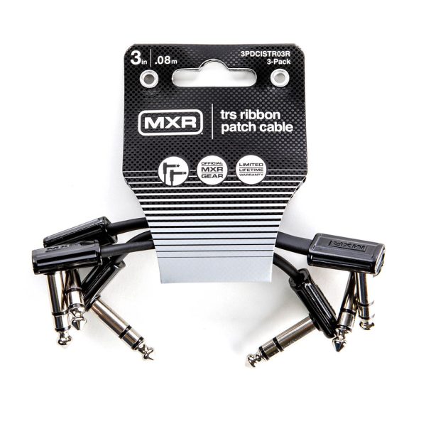 Dunlop TRS Ribbon Patch Cable - 3 Inch - 3 Pack