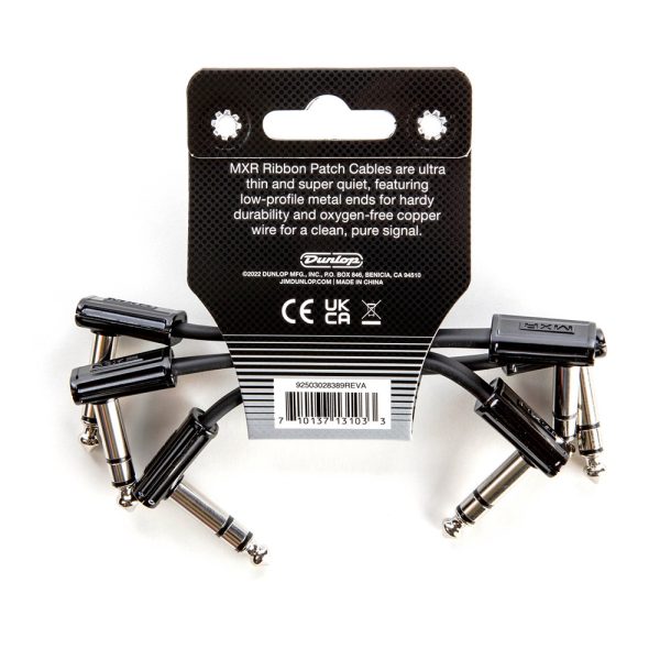 Dunlop TRS Ribbon Patch Cable - 3 Inch - 3 Pack - Image 3