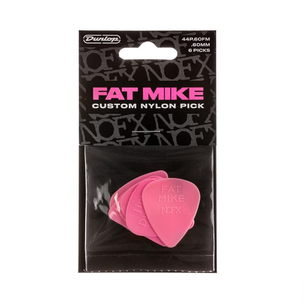 Dunlop Fat Mike Pink Nylon Standard 0.60mm - Player Pack