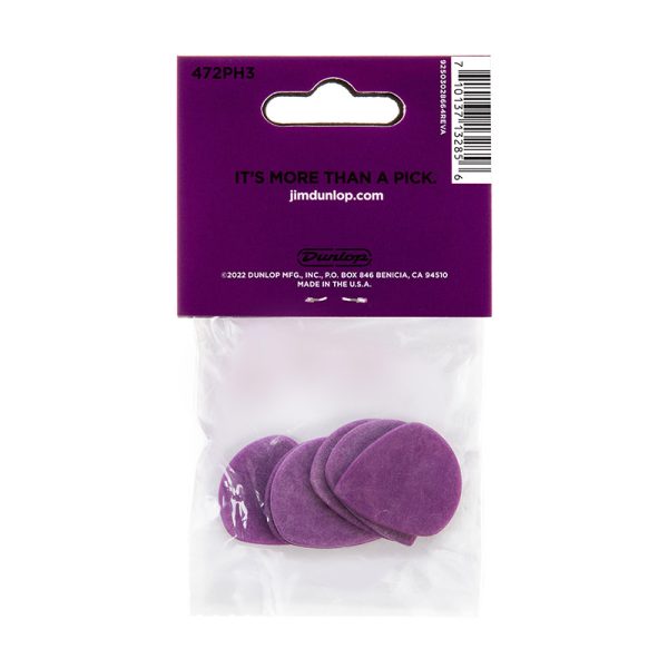 Dunlop Tortex Jazz Sharp Tip Heavy Purple - Player Pack - Image 2