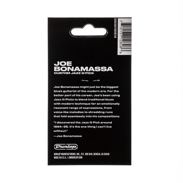 Dunlop Joe Bonamassa Gold Jazz III 1.38 - Player Pack - Image 2