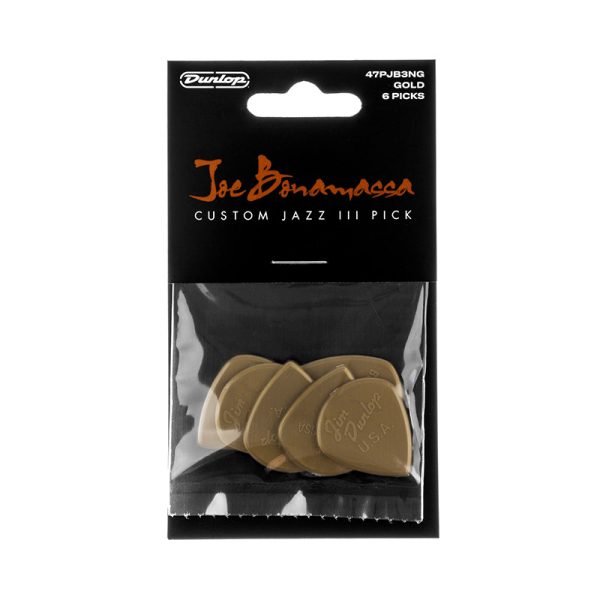 Dunlop Joe Bonamassa Gold Jazz III 1.38 - Player Pack