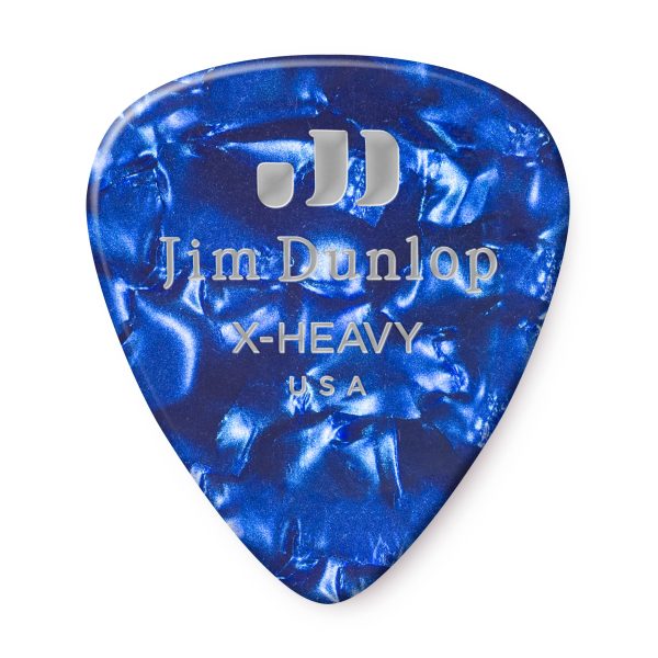 Dunlop Celluloid Classics Standard Blue Pearl Extra Heavy