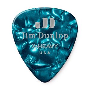 Dunlop Celluloid Classics Standard Turquoise Pearl Extra Heavy