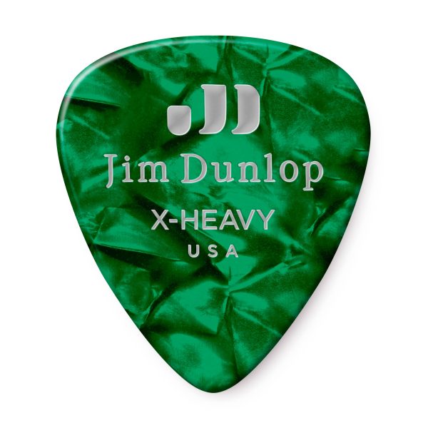 Dunlop Celluloid Classics Standard Green Pearl Extra Heavy