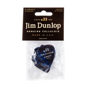 Dunlop Celluloid Classics Standard Blue Pearl Extra Heavy - Player Pack